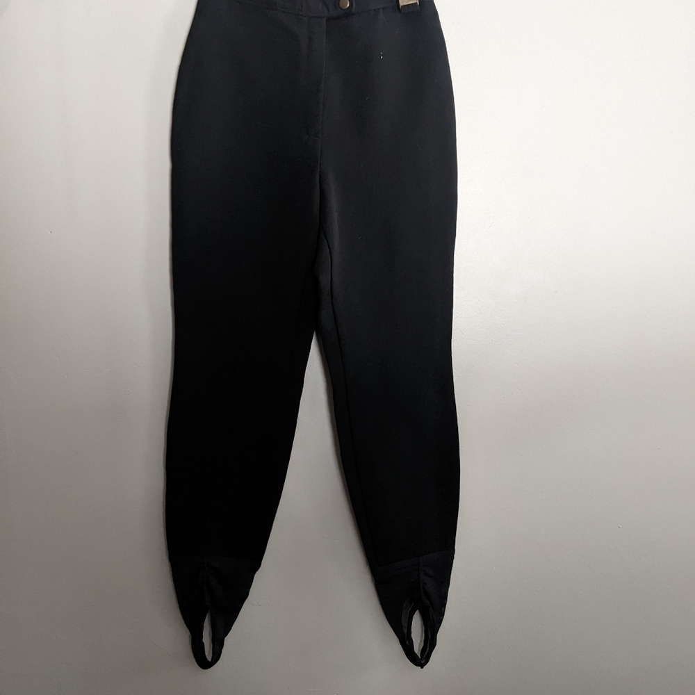 Schoeller of Switzerland Ski Pants Black Stirrup Size 8 - Picture 1 of 9